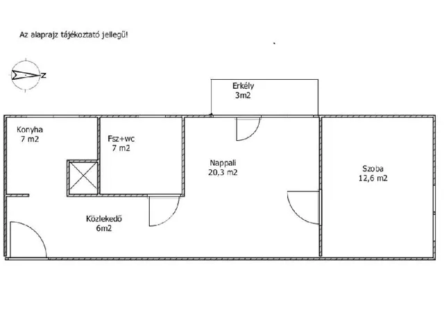 Eladó lakás Budapest XIII. kerület, Angyalföld 53 nm