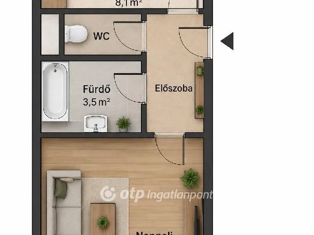 Eladó lakás Budapest XX. kerület 34 nm