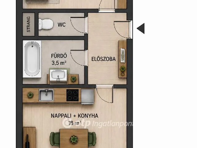 Eladó lakás Budapest XX. kerület 34 nm