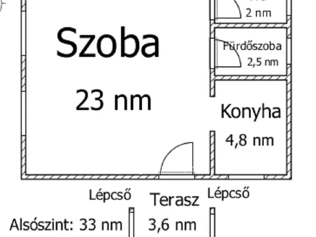Eladó ház Somlóvásárhely 59 nm