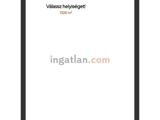 Eladó telek Raposka 1326 nm