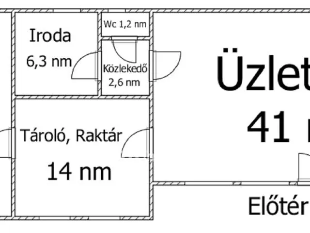 Eladó kereskedelmi és ipari ingatlan Ajka 147 nm