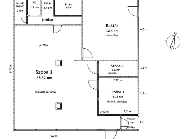 Eladó kereskedelmi és ipari ingatlan Ajka 97 nm
