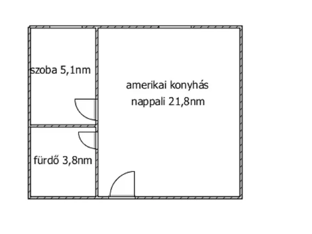 Kiadó lakás Ajka 39 nm