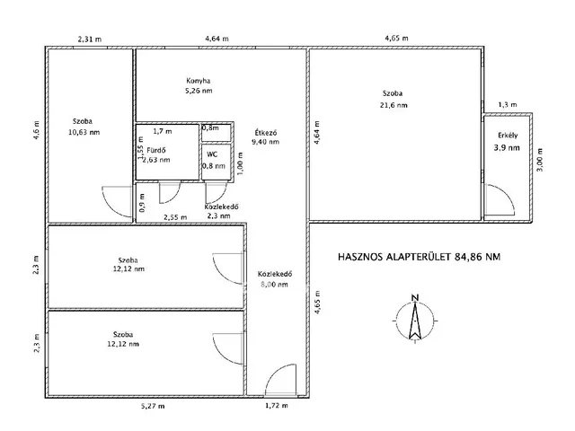 Eladó lakás Ajka 87 nm