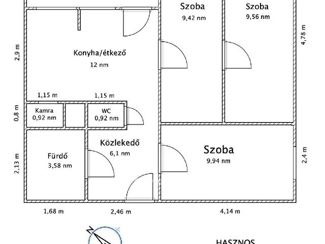 Eladó lakás Ajka 56 nm