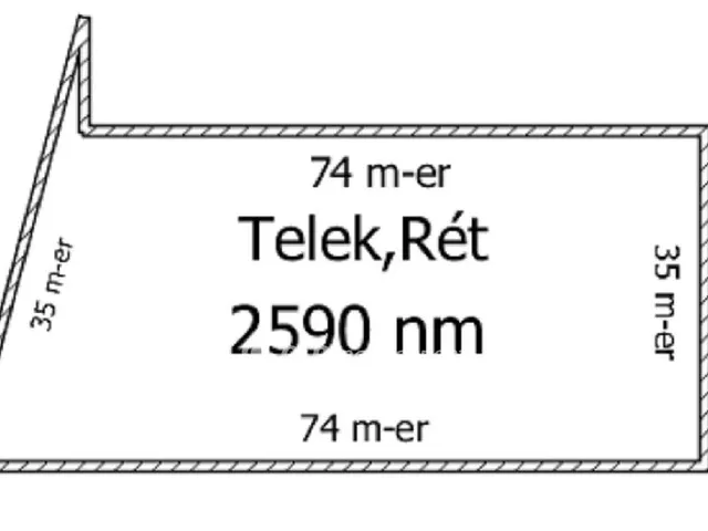 Eladó telek Felsőörs 2590 nm