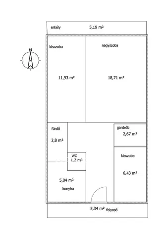 Eladó lakás Tapolca, belváros 61 nm