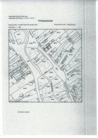 Eladó telek Salgótarján 840 nm