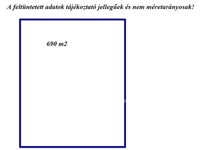 Eladó telek Érsekvadkert 690 nm