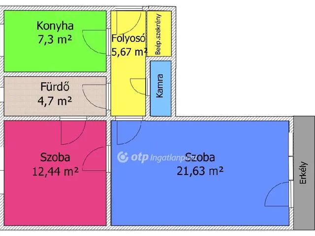 Eladó lakás Salgótarján, Zagyvapálfalva 55 nm