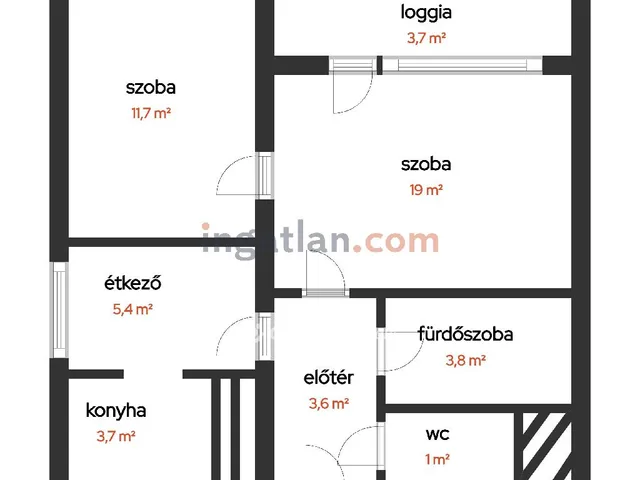 Eladó lakás Salgótarján 52 nm