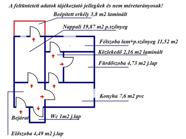 Eladó lakás Balassagyarmat 53 nm