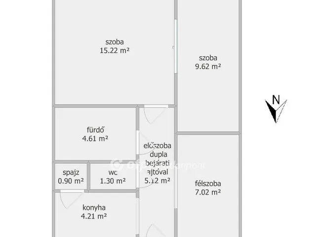 Eladó lakás Salgótarján, Zagyvapálfalva 48 nm
