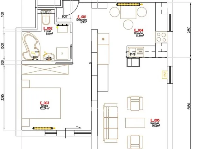 Kiadó lakás Salgótarján, Belváros 52 nm