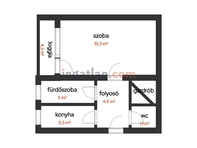 Eladó lakás Salgótarján 39 nm