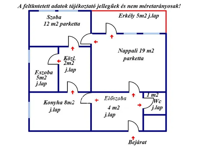 Eladó lakás Balassagyarmat 50 nm
