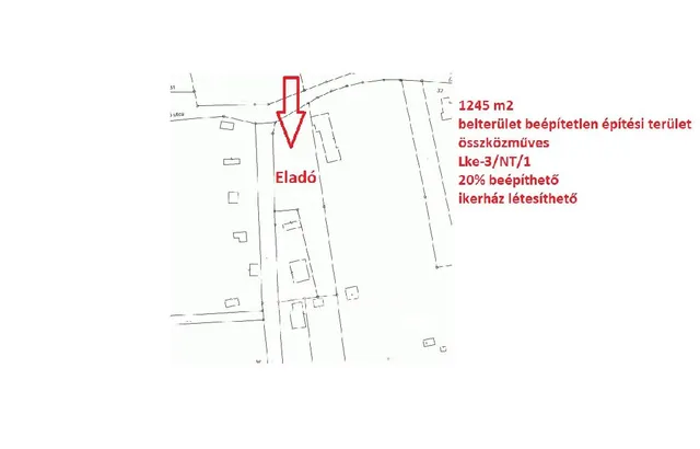 Eladó telek Budapest XXII. kerület, Óhegy 1352 nm