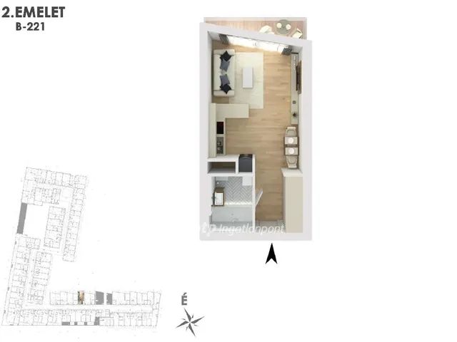 Eladó lakás Budapest XIII. kerület, Vizafogó 32 nm