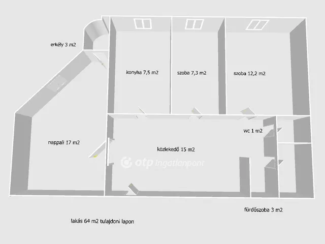 Eladó lakás Budapest IV. kerület 64 nm
