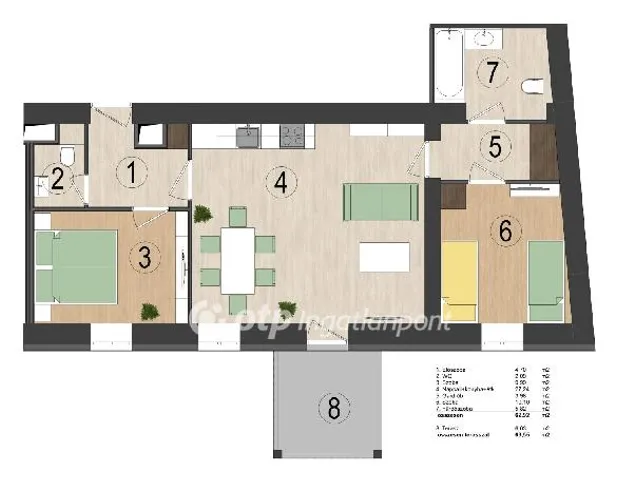 Eladó lakás Balatonkenese 63 nm