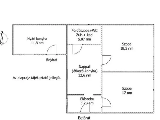 Eladó ház Nyíregyháza, Borbánya 71 nm