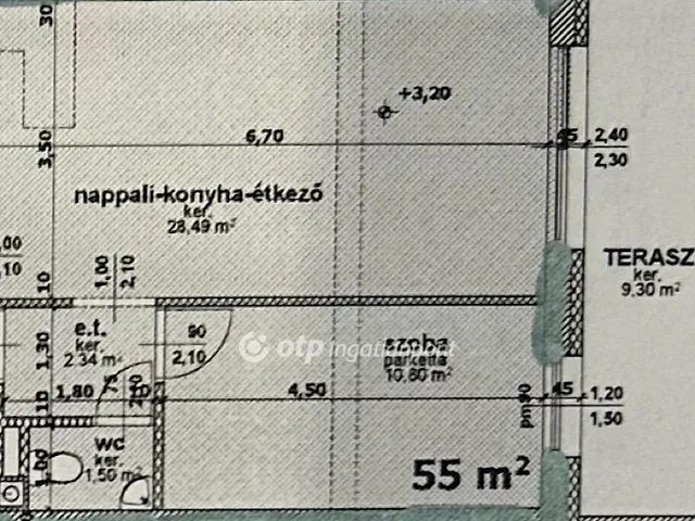 Kiadó lakás Nyíregyháza 52 nm