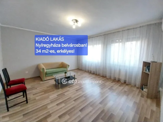 Kiadó lakás Nyíregyháza, Belváros 34 nm