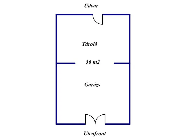 Eladó garázs Nyíregyháza 36 nm