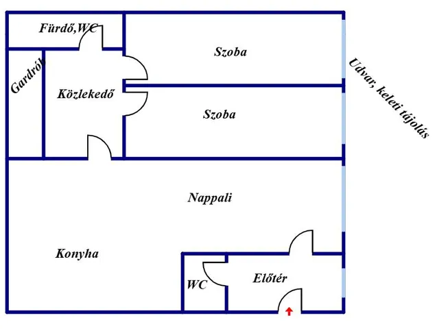 Kiadó lakás Nyíregyháza, Belváros 56 nm
