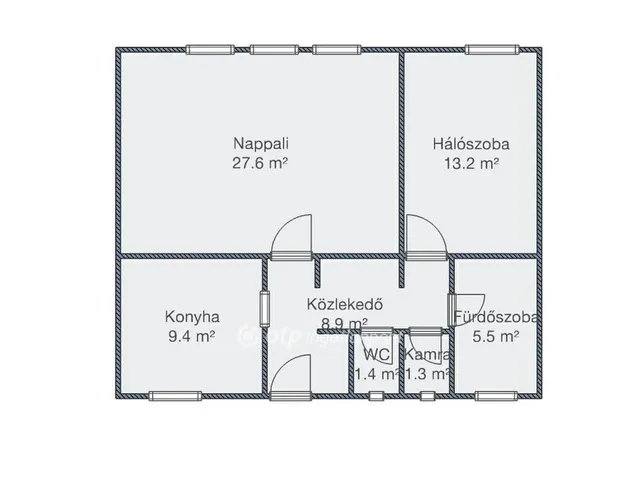 Eladó lakás Nyíregyháza, Belváros 58 nm