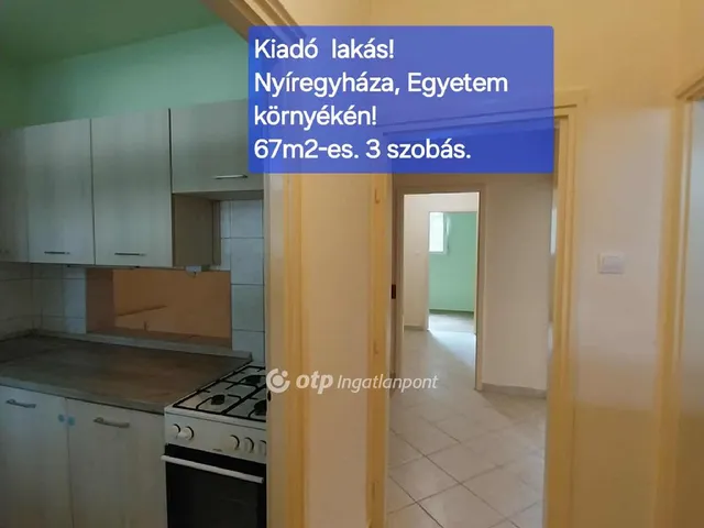 Kiadó lakás Nyíregyháza 61 nm