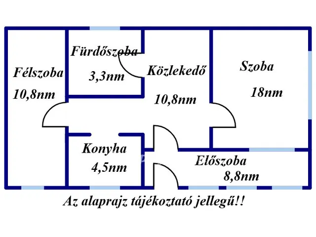 Eladó ház Tiszagyenda 56 nm