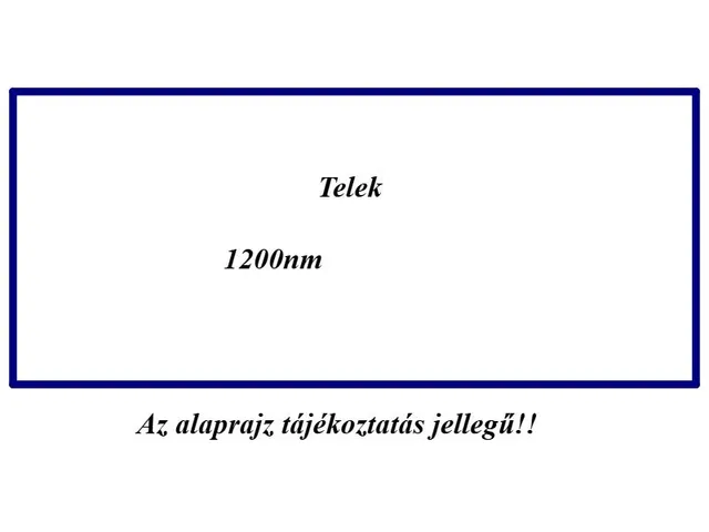 Eladó telek Tiszagyenda 1448 nm