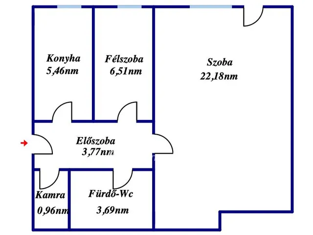 Eladó lakás Tatabánya 43 nm