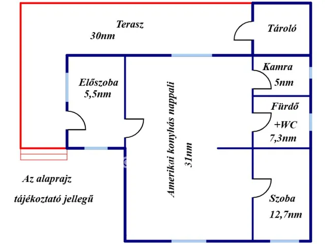 Eladó ház Tiszafüred 61 nm