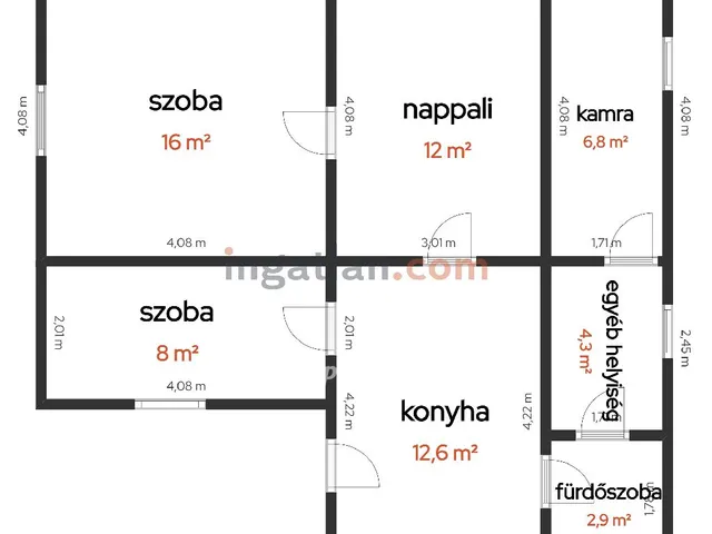 Eladó ház Cibakháza 62 nm