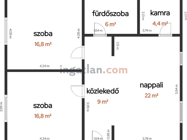 Eladó ház Tiszaföldvár 75 nm