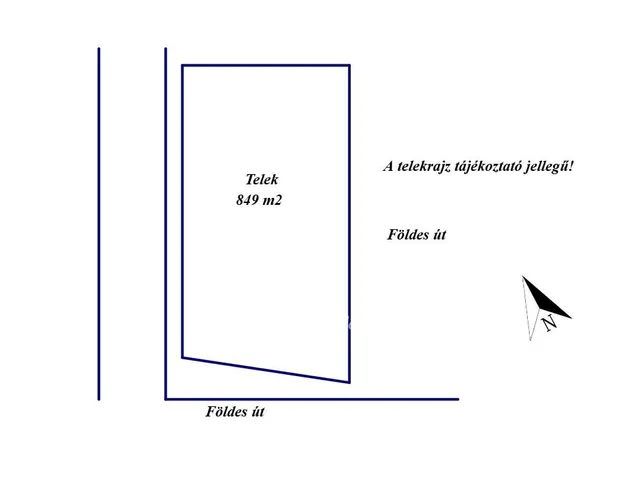 Eladó telek Gomba 849 nm