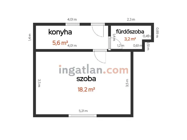 Eladó lakás Hódmezővásárhely 25 nm
