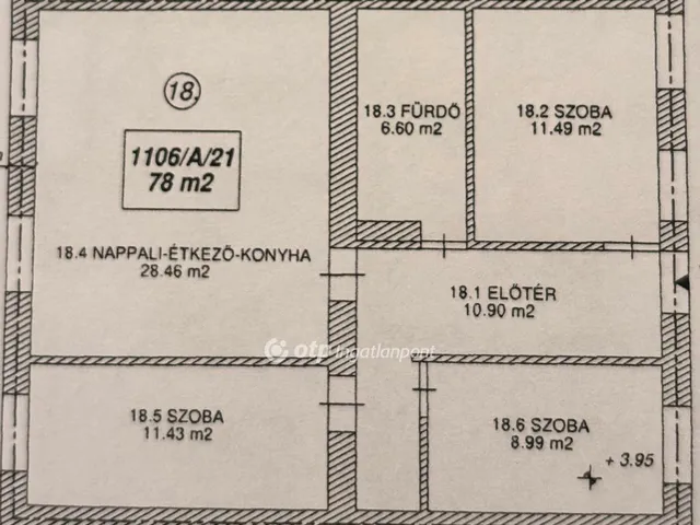 Eladó lakás Szolnok, Belváros 78 nm