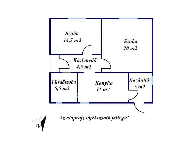 Eladó ház Tiszafüred 62 nm