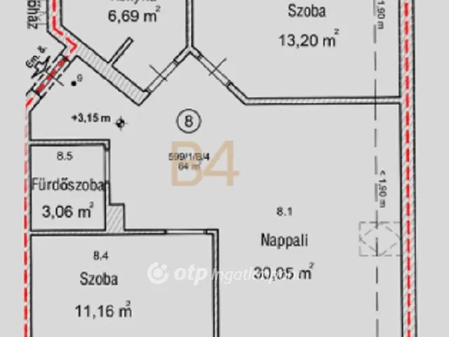 Eladó lakás Velence, csendes 64 nm
