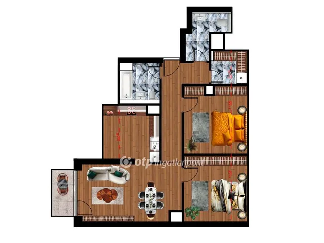 Eladó lakás Dunaföldvár 86 nm