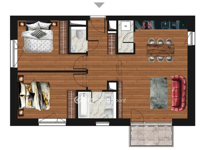 Eladó lakás Dunaföldvár 68 nm