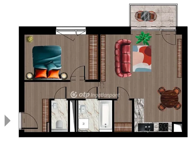 Eladó lakás Dunaföldvár 53 nm