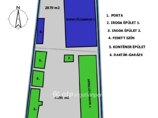 Eladó kereskedelmi és ipari ingatlan Paks, Ipartelep 2732 nm