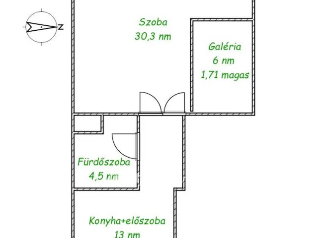 Eladó lakás Budapest V. kerület, Lipótváros 46 nm