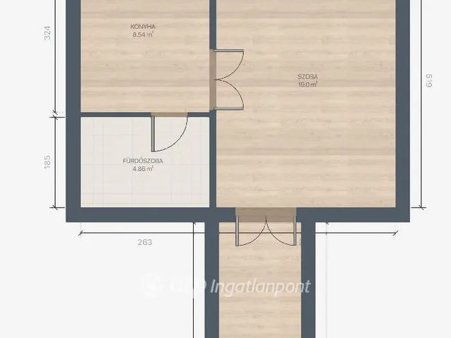 Eladó lakás Budapest VII. kerület 41 nm