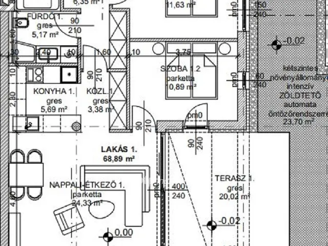 Eladó lakás Budapest III. kerület 79 nm